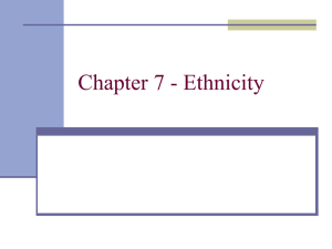 Chapter 7 - Ethnicity