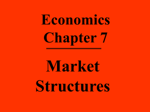 Economics Chapter 7 Market Structures