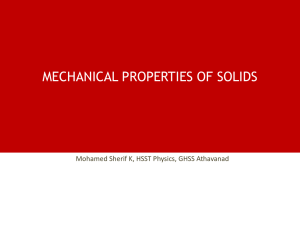 Mechanical Properties of Solids