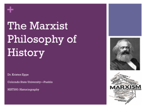 The Marxist Philosophy of History