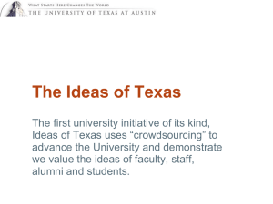 Ideas_of_TX.html - The University of Texas at Austin