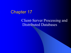 Chapter 17 - Spatial Database Group