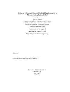 Design of a Bluetooth Enabled Android Application+