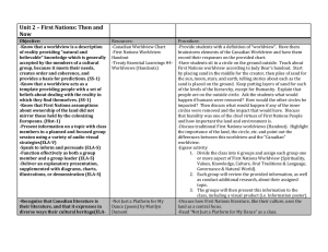 Unit Plan #2 - First Nations, Then and Now