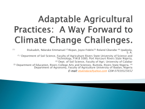 Adaptable Agricultural Practices