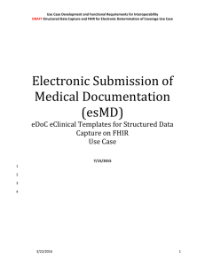 Section Description: The Use Case Assumptions