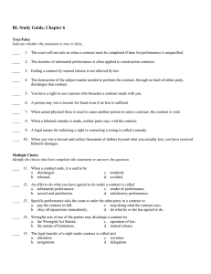 BL Study Guide, Chapter 6 Answer Section