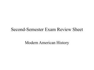 Second-Semester Exam Review Sheet A