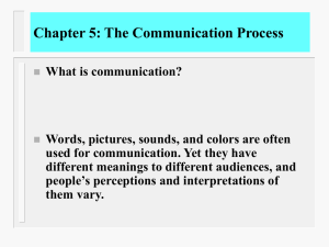 Chapter 5: The Communication Process - UAH