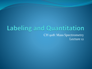 Labeling and Quantitation