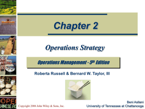 Operations Strategy - my Industrial