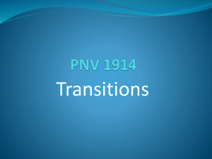 Transitions Workshop Notes