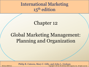 Planning for Global Markets - International Business courses