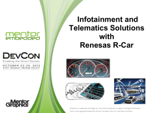 In-Vehicle Infotainment - Renesas e-Learning