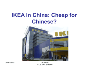 IKEA in China: Low-price for Chinese?