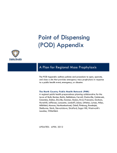 Point of Dispensing (POD) Appendix