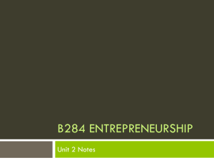 B284 Entrepreneurship