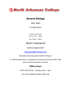 General Biology Syllabus - Portal