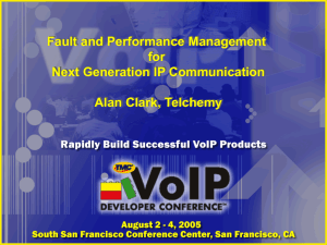 Fault & Performance Management For Next Generation IP