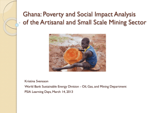 Ghana: Poverty and Social Impact Analysis of the Artisanal and