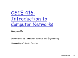 4th Edition: Chapter 1 - CSE - University of South Carolina