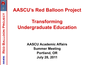 AASCU's Red Balloon Project - American Association of State