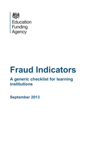 Fraud Indicators