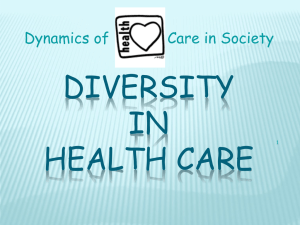 Diversity & Differences in Health Care