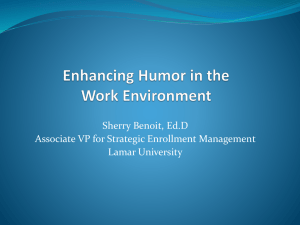 Enhancing Humor in the Work Environment