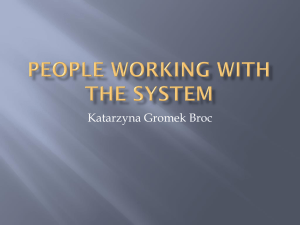 2. People working with the system