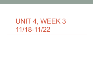 Unit 4 Week 3 2013-2014