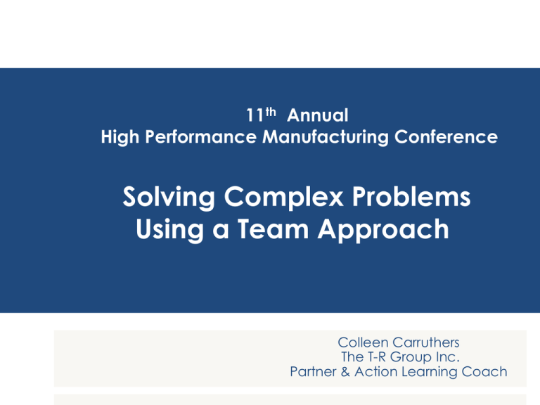 for solving complex software problems the best project team is