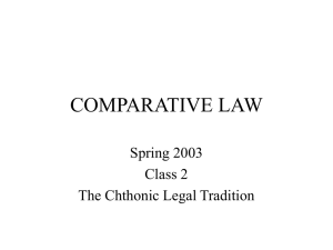 COMPARATIVE LAW