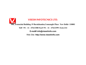 presentation - Visesh Infotecnics Ltd.