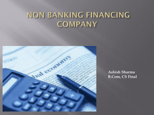 NON BANKING FINANCING COMPANY