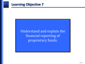 The Financial Statements of Proprietary Funds