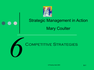 Strategic Management in Action Mary Coulter