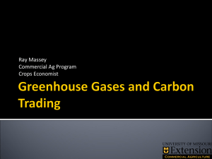 Carbon Sequestration and Trading