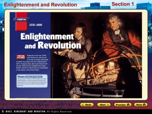Section 1 Enlightenment and Revolution