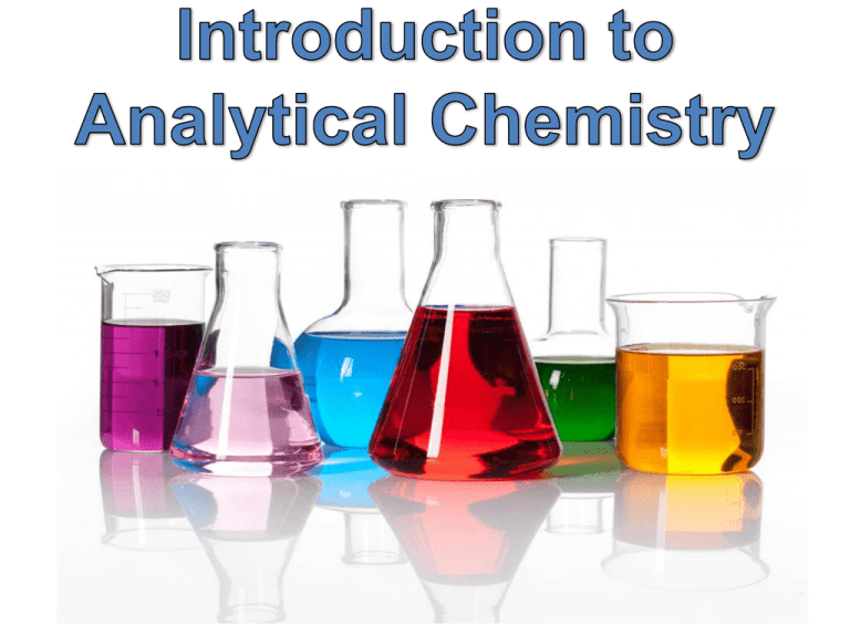 Introduction To Analytical Chemistry