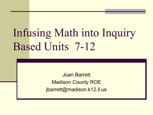 Infusing Math 7-12 9-03