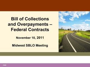 Collection Bills-Overpayments SBLO Nov11