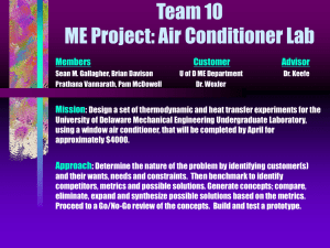 GROUP #10: ME Project - Air Conditioner