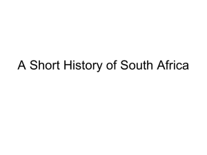 A Short History of South Africa