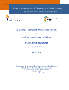 VTE Framework: Health Assisting