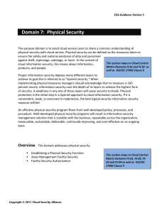 Domain 7: Physical Security