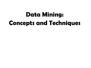 Data Mining: Concepts and Techniques — Chapter 1
