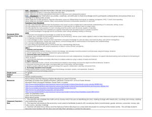 Standards (ISAIL, Common Core, AASL, NETS) ISAIL – Standard 2