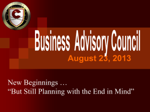 August 23, 2013 PowerPoint - Crooms AoIT Business Advisory