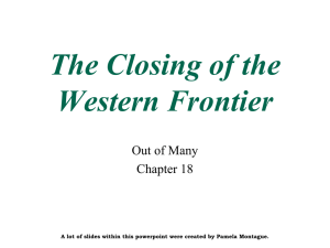 The Closing of the Western Frontier - AP United States History
